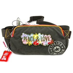 Kipling x Woodstock Music Festival Peace & Love Waist Bag Fanny Pack Crossbody